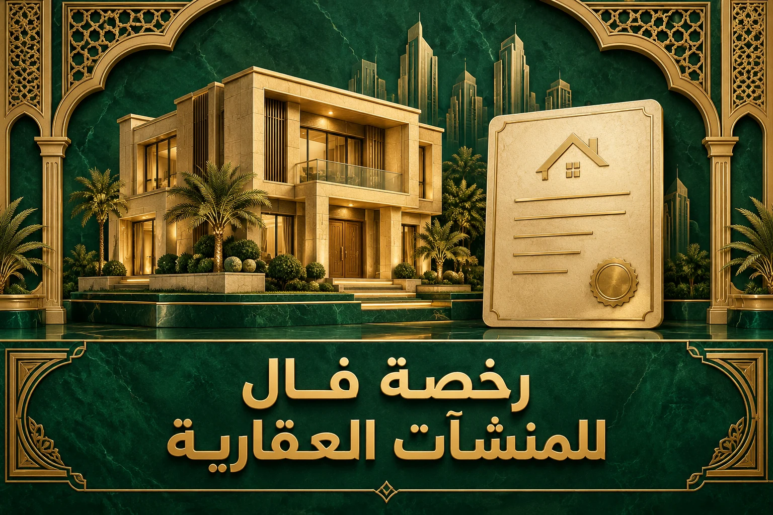 رخصة فال للمنشآت العقارية